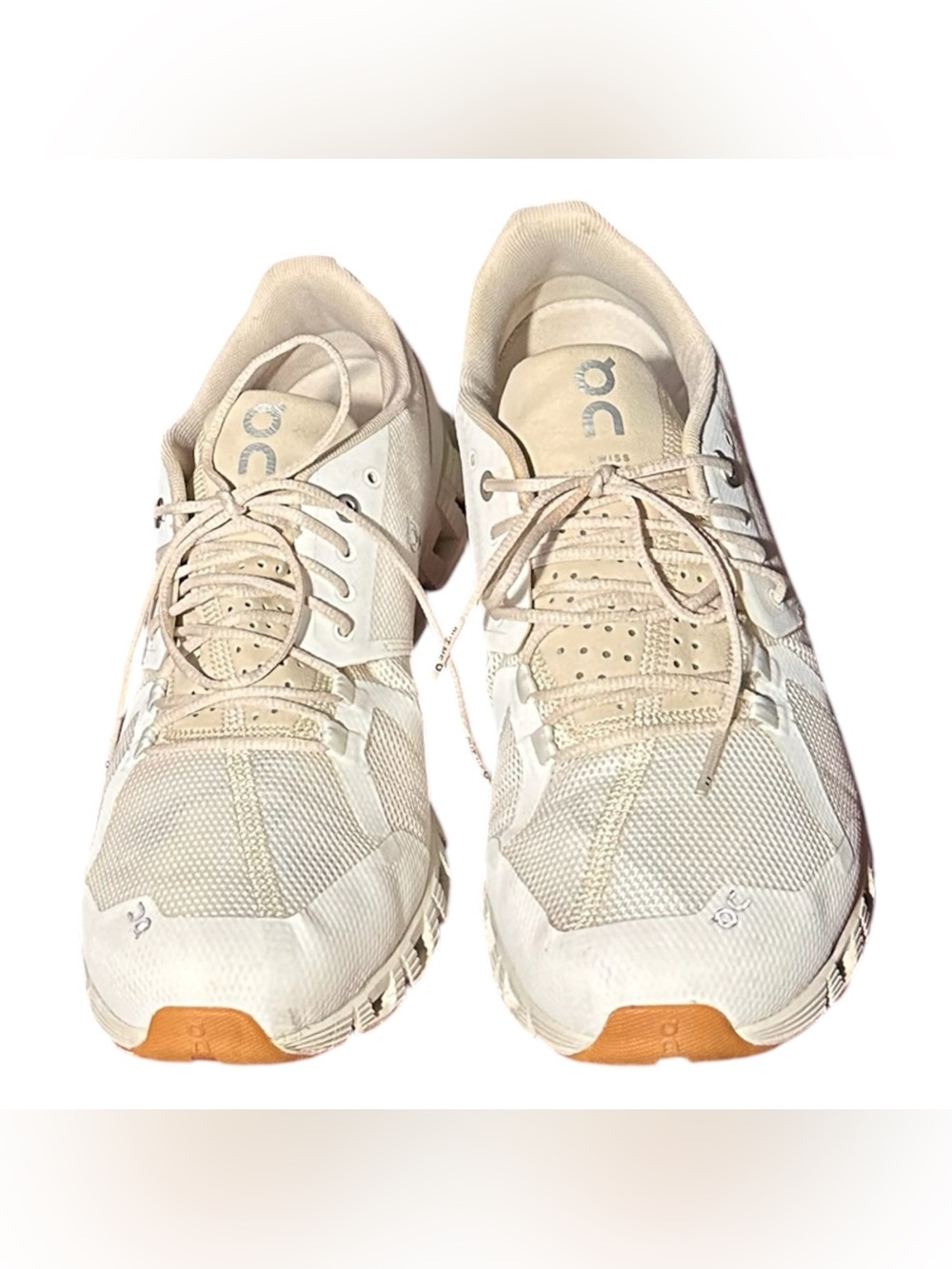 On Running Women’s White & Beige Sneakers